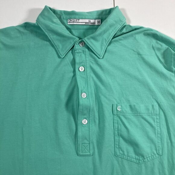 Criquet Other - Criquet Polo Shirt Men XL Teal Green Short Sleeve Golf Pima Cotton Stretch‎ Golf